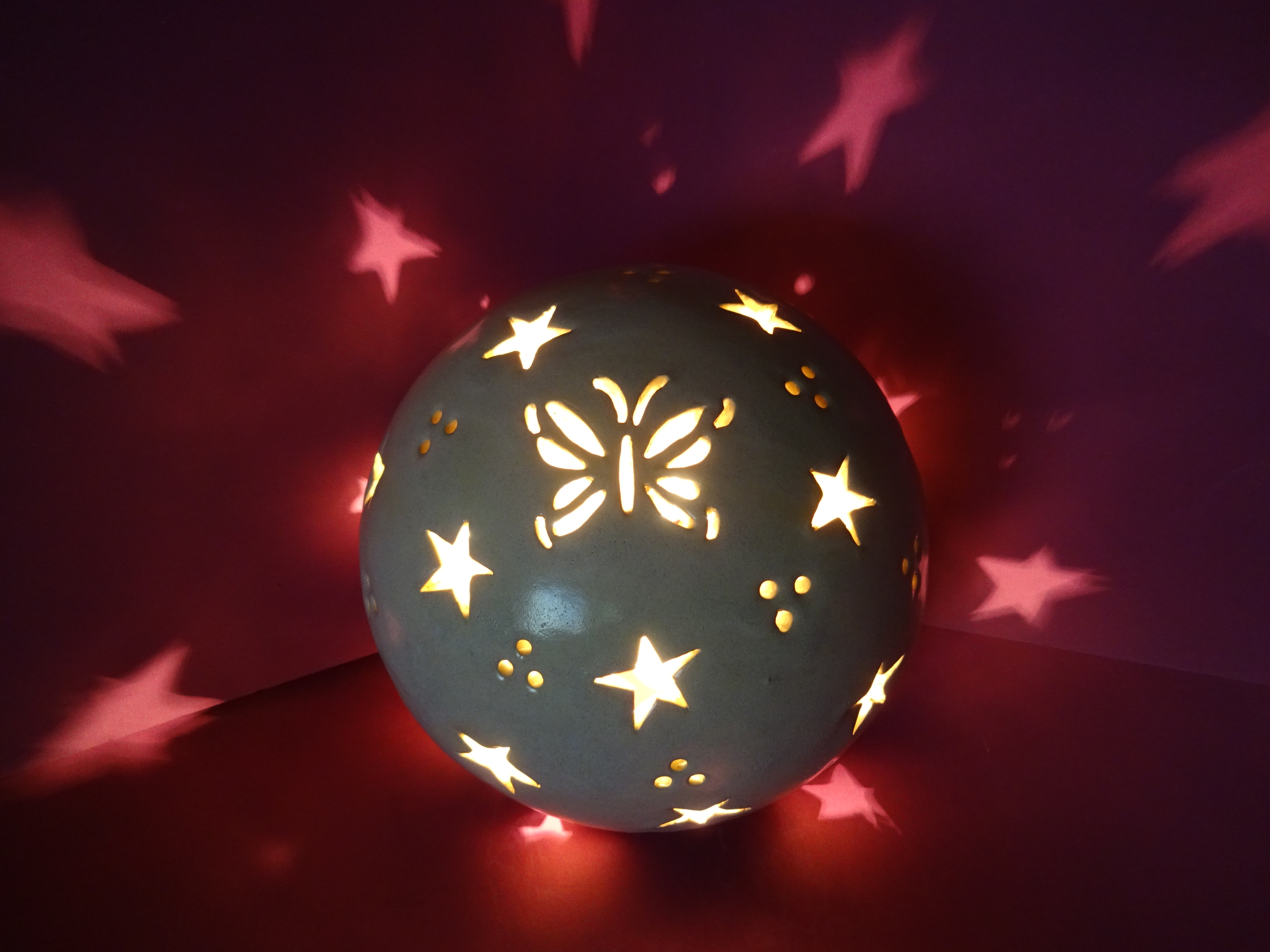 Sternenkinderlampe mit Schmetterling Sternenkinderlampe mit Schmetterling