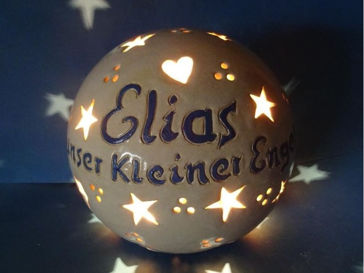 Sternenkinderlampe mit Spruch Sternenkinderlampe mit Spruch