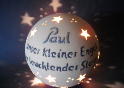 Gedenklampe an ein Sternenkind
